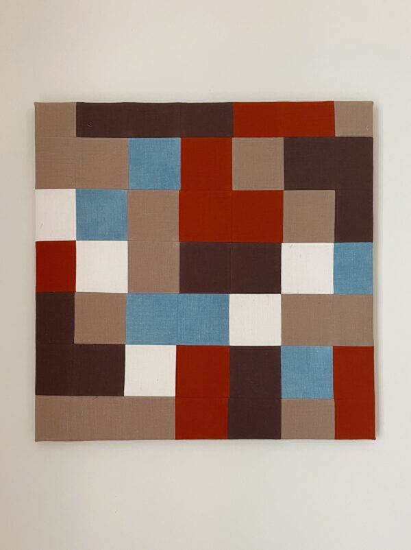 pixel patchwork on canvas