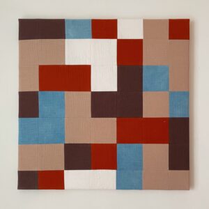 pixel patchwork on canvas