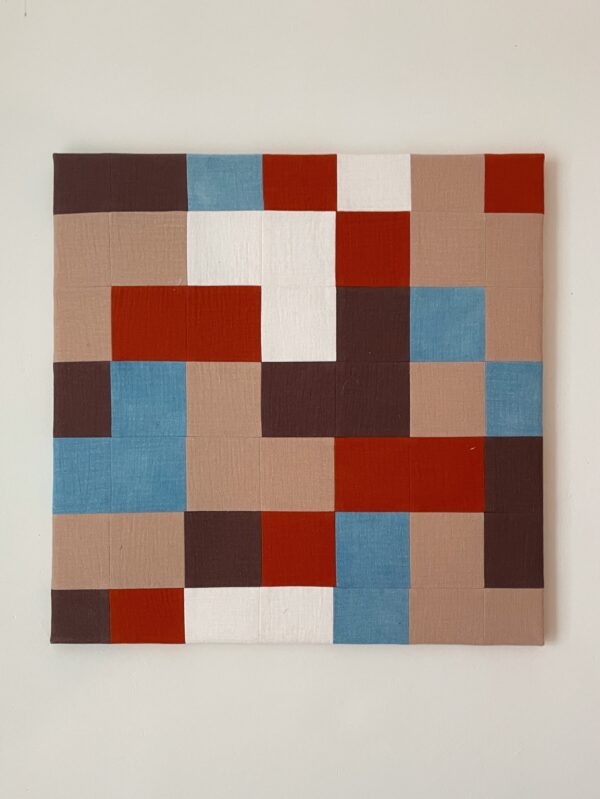 pixel patchwork on canvas